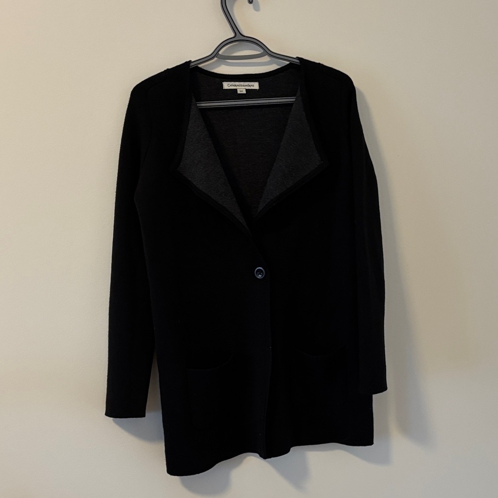 Catherine Malandrio Black Vest Size S